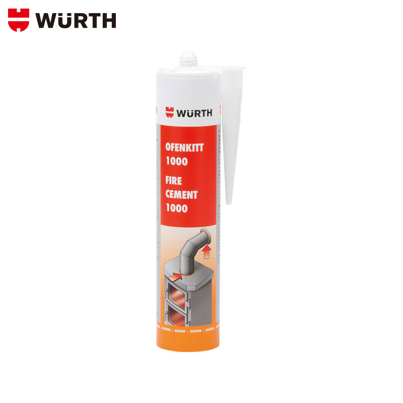 wurth/伍尔特熔炉腻子 高温密封胶-1000度-310ML