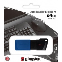 金士顿（Kingston）64GB USB3.2 Gen 1 U盘 DTXM 滑盖设计 多彩时尚