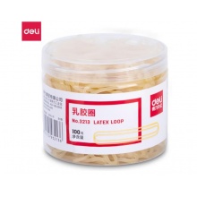 得力(deli)100g办公耐用乳胶圈/橡皮筋/橡胶圈/牛皮筋 财务用品 办公用品 3213