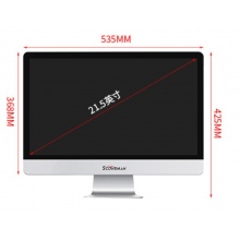 索高美Scoreman 一体机 intel i5处理器 8+256G 固态硬盘 21.5英寸办公电脑 台式电脑一体机