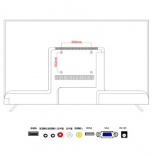 索高美Scoreman 监视器 32英寸高清监控显示器 4K高清监控显示屏 1080P高清显示屏