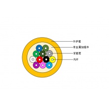 一舟（SHIP）D373BF-12室内多芯软光缆 GJFJH 室内多模12芯阻燃光缆 12芯OM2多模光纤