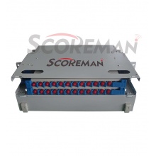 索高美Scoreman 24芯光纤配线架19英寸熔配一体化机框配线单元箱 24口ODF架