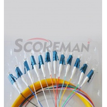索高美Scoreman SCSW901-12D单模尾纤 LC 12芯单模1.5米尾纤 12芯LC束装尾纤 LC12芯单模扇出型尾纤
