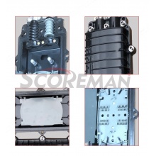 索高美Scoreman 二进二出光缆接续盒12芯 24芯 48芯 72芯 96芯 144芯 卧式光纤熔接包