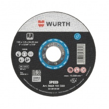 伍尔特WURTH0664101251ZEBRA系列高速型碳钢切割片-125X1.6X22.23MM