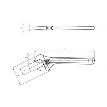 伍尔特WURTH071522110活动扳手-单开口可调扳手-(WS0-29MM)