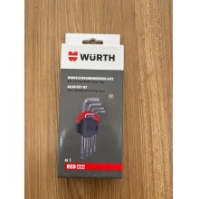 伍尔特WURTH575241200球头内六角扳手组套-长款-S2-(1.5-10.0MM)-9件套