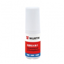 伍尔特WURTH0893094带刷快干胶-4合1带刷超强力胶水-4G