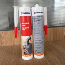 伍尔特WURTH08932900熔炉腻子-高温密封胶-高温密封剂-耐火水泥-1000度-310ML