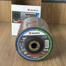 伍尔特WURTH0579580506弹性花形百叶抛光轮-平形-G60-D100mm